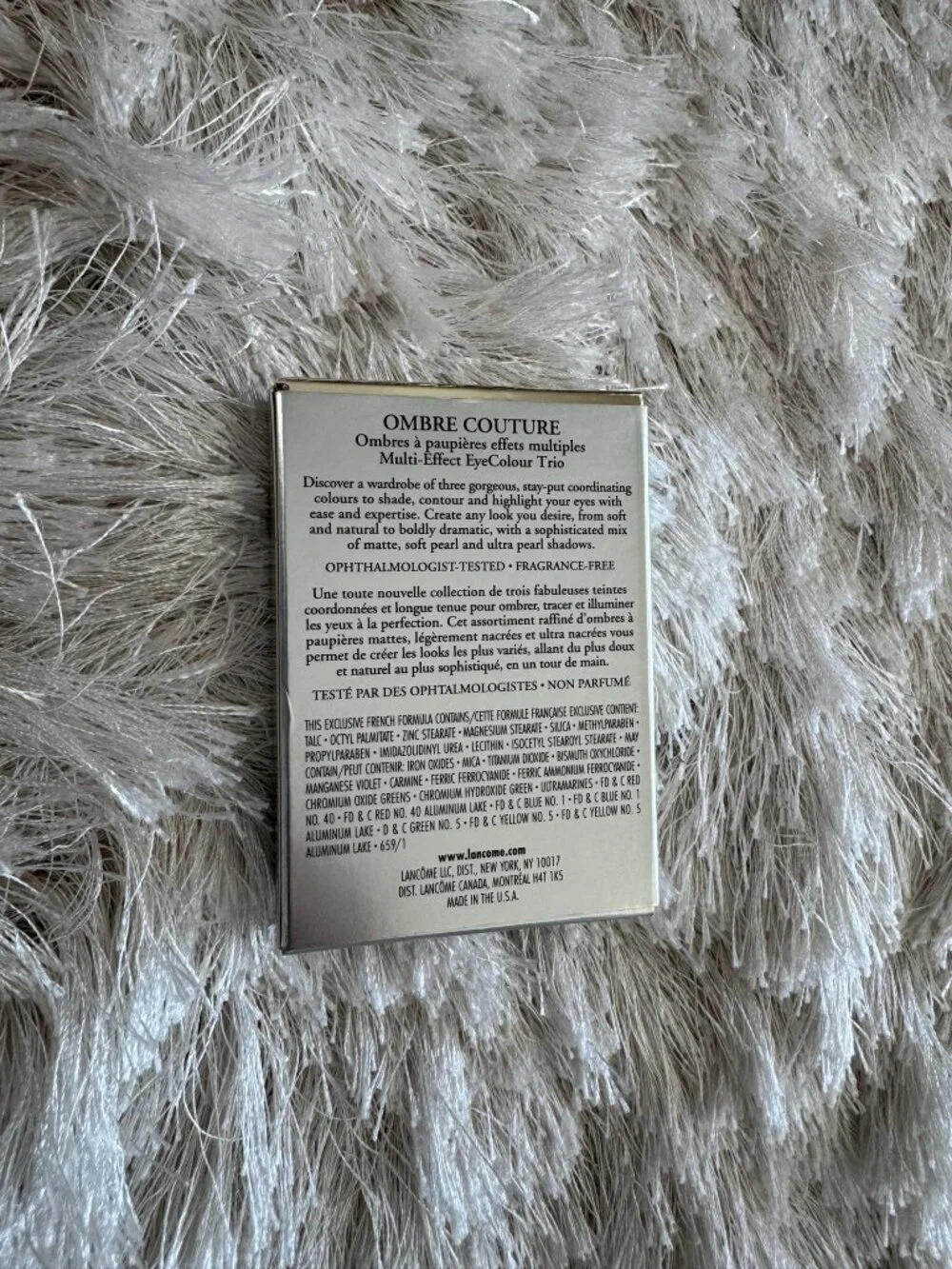 VERY RARE NEW Lancome Eyeshadow Ombre Couture - Platinum Couture